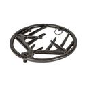Lodge 8 Inch Midnight Chrome Enamel Cast Iron Antler Trivet, 6 count