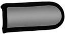 Intedge Silver Poly/Cotton Hot Handle Holder with Black Binding 