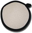 Intedge Tan Terry Round Pot Holder, 8 x 8 inch 