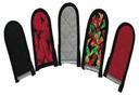 Intedge Red Poly/Cotton Hot Handle Holder with Black Binding 