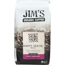 Jims Organic Coffee Light Roast Happy House Blend Whole Bean Coffee, 12 Ounce -- 6 per case