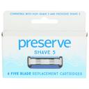 Preserve Popi Shave 5 Replacement Razor Blades, 4 count -- 6 per case