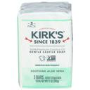 Kirks Soothing Aloe Vera Gentle Castile Bar Soap, 12 Ounce