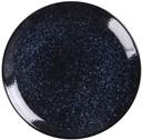 Yanco Blue Star Color Glazed Porcelain Blue Coupe Shape Round Plate, 9-1/8 x 1 inch -- 24 per case
