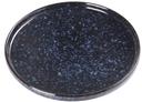 Yanco Blue Star Color Glazed Porcelain Blue Round Plate with Upright Rim, 10-1/4 x 1-1/8 inch -- 12 per case