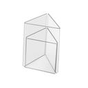 Cal-Mil Classic Clear Acrylic Tabletop Cardholder, 4 x 4 x 6 inch