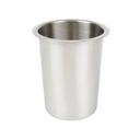 Cal-Mil Solid Stainless Steel Flatware Cylinder, 4.50in L x 4.50in W x 5.50in H