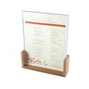 Cal-Mil Bamboo U Frame Table Top Card Holder, 4 x 1.5 x 11 inch -- 6 per case