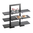 Cal-Mil Black Three Tier Frame Riser, 18.25 x 11 x 25 inch