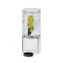 Cal-Mil 1.5 Gallon Square Glass Beverage Dispenser with Infusion Chamber, 7.125 x 9.125 x 18.375 inch