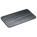 Cal-Mil Black Slate Rectangular Serving Tray, 7 x 12 x 0.25 inch -- 6 per case