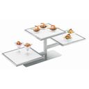 Cal-Mil Silver One by One Three Tiered Riser, 32.25 x 13 x 10.5 inch
