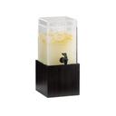 Cal-Mil Midnight Bamboo 1.5 Gallon Acrylic Beverage Dispenser with Ice Chamber, 8.25 x 9.75 x 17.75 inch