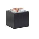 Cal-Mil Midnight Bamboo Ice Housing with Clear Pan, 7 x 6 x 6.5 inch