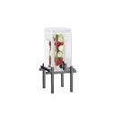 Cal-Mil One by One Black 1.5 Gallon Beverage Dispenser with Infusion Chamber, 10.25 x 10.5 x 17.625 inch