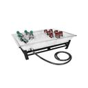 Cal-Mil Small Ultimate Platinum Ice Housing System with Ice Pan Drainage Hose and LED Lighting, 19 x 27 x 8 inch