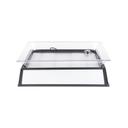 Cal-Mil Small Ice Carving Mirror Pedestal with Drainage Hose and 220 Volt LED Lighting, 19 x 27 x 10 inch