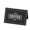 Cal-Mil Chalkboard Beverage Sign with Coffee Print, 3 x 2 x 2 inch