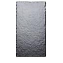 Cal-Mil Melamine Faux Black Slate Rectangular Serving Platter, 10 x 20 x .25 inch -- 6 per case