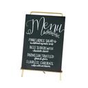 Cal-Mil Brass Mid Century Sign Holder, 8.5 x 4 x 13.25 inch