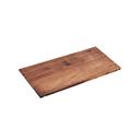 Cal-Mil Mid Century Walnut Rectangular Riser Shelf, 24 x 12 x 0.5 inch -- 2 per case