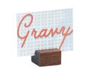 Cal Mil Mid Century Center Cut Card Holder, 1.75 inch Width x 1.75 inch Depth x 1.125 inch Height
