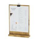 Cal-Mil Madera Pine Wood Clipboard Menu Holder, 9.25 inch Width x 2.5 inch Depth x 13.5 inch Height -- 6 per case
