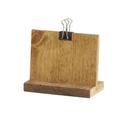Cal-Mil Madera Pine Wood Clipboard Menu Holder, 4 inch Width x 2 inch Depth x 3.25 inch Height