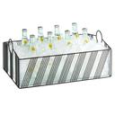 Cal-Mil Black Portland Ice Housing with Clear Pan, 21 x 13.25 x 8.125 inch