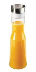 Cal Mil Clear Polycarbonate Carafe with Hinged Closing Lid, 4 inch Dia. x 13 inch Height