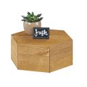 Cal-Mil Madera Hexagon Riser, 12 inch Dia. x 5 inch Height