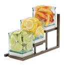 Cal Mil Sierra 3 Jar Stair Step Display, 5 inch Width x 12.75 inch Depth x 8 inch Height