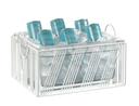 Cal Mil Portland White Ice Housing with Clear Pan, 12.875 inch Width x 13.25 inch Depth x 8.125 inch Height