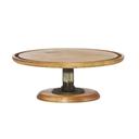 Cal-Mil Madera Rustic Pine Footed Pedestal Cake Stand, 12.75 inch Dia. x 5 inch Height
