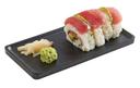 Cal Mil Finn Black Rectangular Modular Melamine Tray, 8 inch Width x 4 inch Depth x 0.5 inch Height