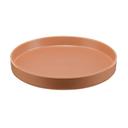 Cal-Mil Hudson Terra Cotta Raised Rim Melamine Plate, 12 inch Dia. x 1.5 inch Height