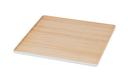 Cal Mil Natural Wood Melamine Bento Box Lid Only, 10 inch Width x 10 inch Depth x 0.5 inch Height -- 6 per case