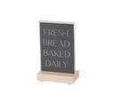 Cal Mil Blonde Sign Holder, 4 inch Width x 6 inch Height