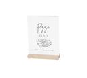 Cal Mil Blonde Sign Holder, 8.5 inch Width x 11 inch Height