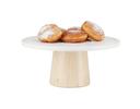 Cal Mil Blonde Maple Wood Cake Stand, 12 inch Dia. x 5 inch Height