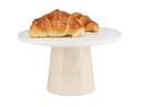 Cal Mil Blonde Maple Wood Cake Stand, 12 inch Dia. x 7 inch Height