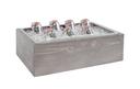 Cal Mil Aspen Ice Housing with Clear Pan, 21.5 inch Width x 12.5 inch Depth x 6 inch Height