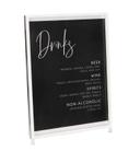 Cal Mil Blonde Signage with Rectangle Frame, 8.5 inch Width x 1 inch Depth x 11 inch Height