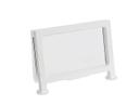 Cal Mil White Iron Blonde Signage with Rectangle Frame, 3.5 inch Width x 1 inch Depth x 2 inch Height