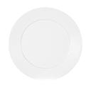 Cal Mil Classic Rim White Melamine Plate, 11 inch Dia. x 0.75 inch Height