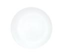 Cal Mil Shallow Coupe White Melamine Plate, 9 inch Dia. x 0.625 inch Height