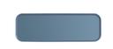 Cal Mil Hudson Stone Blue Melamine Tray, 4 inch Width x 12 inch Depth x 1 inch Height -- 6 per case