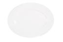 Cal Mil Classic Rim White Oval Melamine Platter, 12 inch Width x 9 inch Depth x 0.75 inch Height