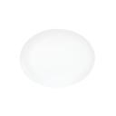 Cal-Mil Shallow Coupe White Oval Melamine Platter, 9 inch Width x 12 inch Depth x 0.625 inch Height -- 6 per case
