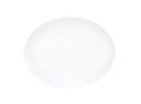 Cal Mil Shallow Coupe White Oval Melamine Platter, 9 inch Width x 12 inch Depth x 0.625 inch Height
